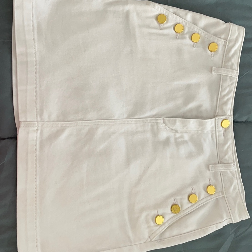 Michael Kors White denim skirt